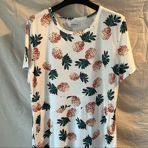 Amazon Nenona Pineapple T-Shirt Midi Dress